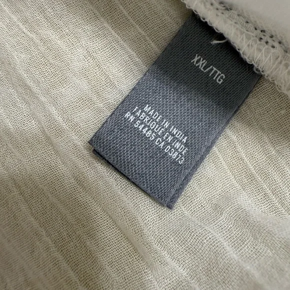 Aerie Cotton Blouse Eyelet XXL New with Tags Beach Coverup - Picture 3 of 8